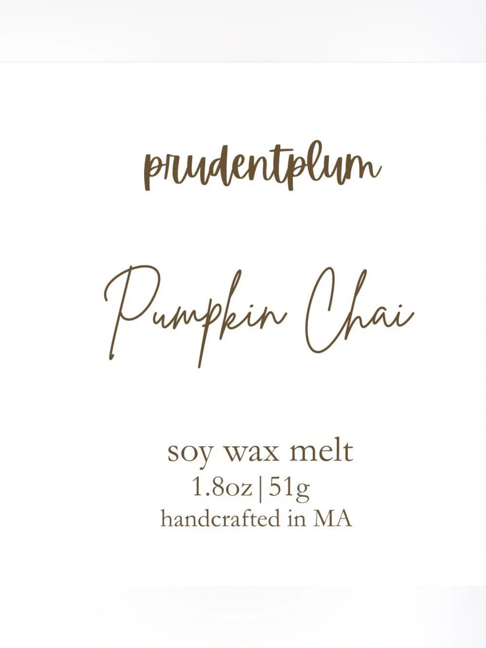Pumpkin Chai Soy Wax Melt Snap Bar 1.8oz | Melts For Wax Warmer
